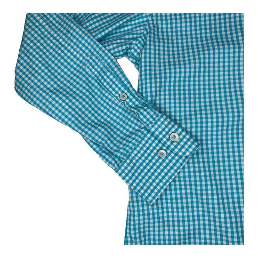 Tommy Bahama Mens Small S Long Sleeve Pima Cotton Button Up Shirt Blue/White - Picture 2 of 9